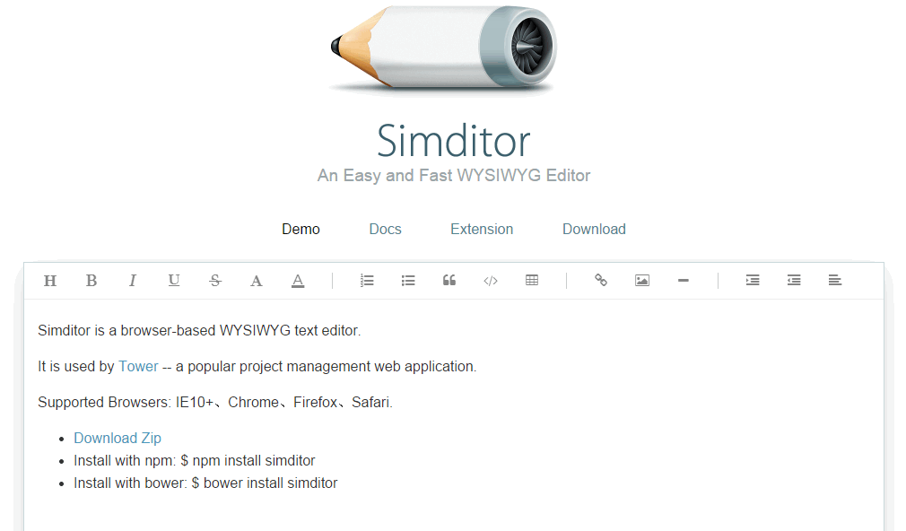 Simditor 富文本编辑器