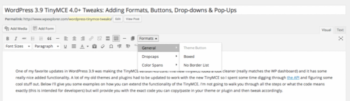WordPress 教程:TinyMCE 4 增强 添加样式、按钮、字体、下拉菜单和弹出式窗口 WordPress 教程:TinyMCE 4 增强 添加样式、按钮、字体、下拉菜单和弹出式窗口