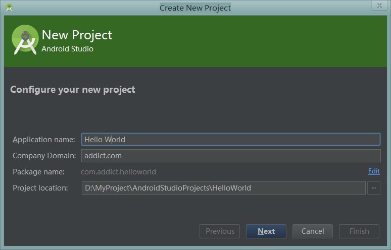 new project