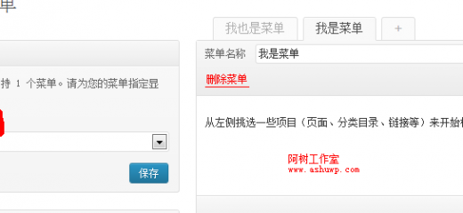 wordpress菜单使用教程