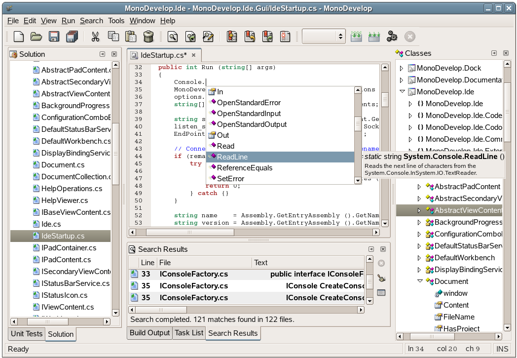.NET集成开发环境 MonoDevelop