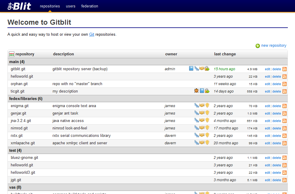 Java的Git管理工具 Gitblit