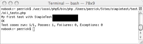 PHP单元测试框架 SimpleTest