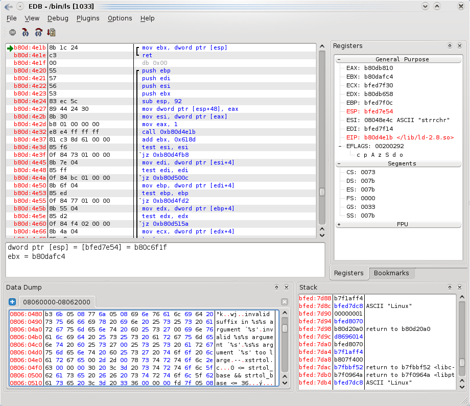 调试器 EDB (Evan's Debugger)