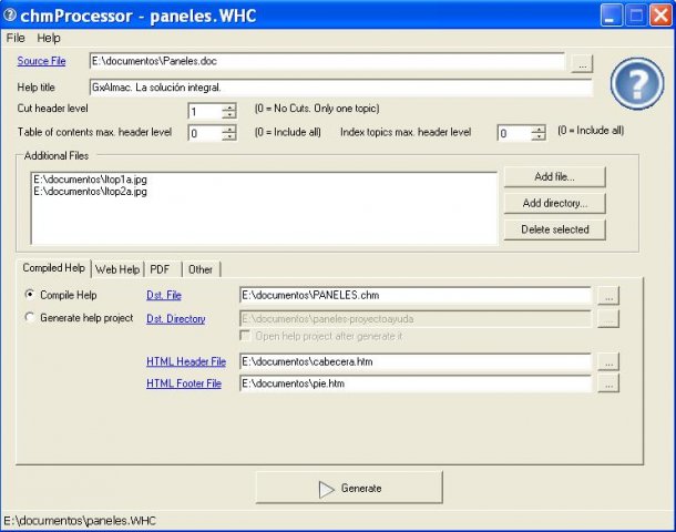 Word/HTML转CHM工具 chmProcessor