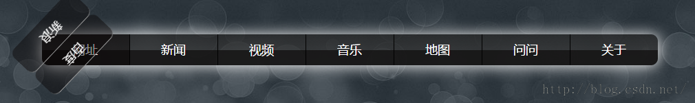 基于html和CSS3制作酷炫的导航栏